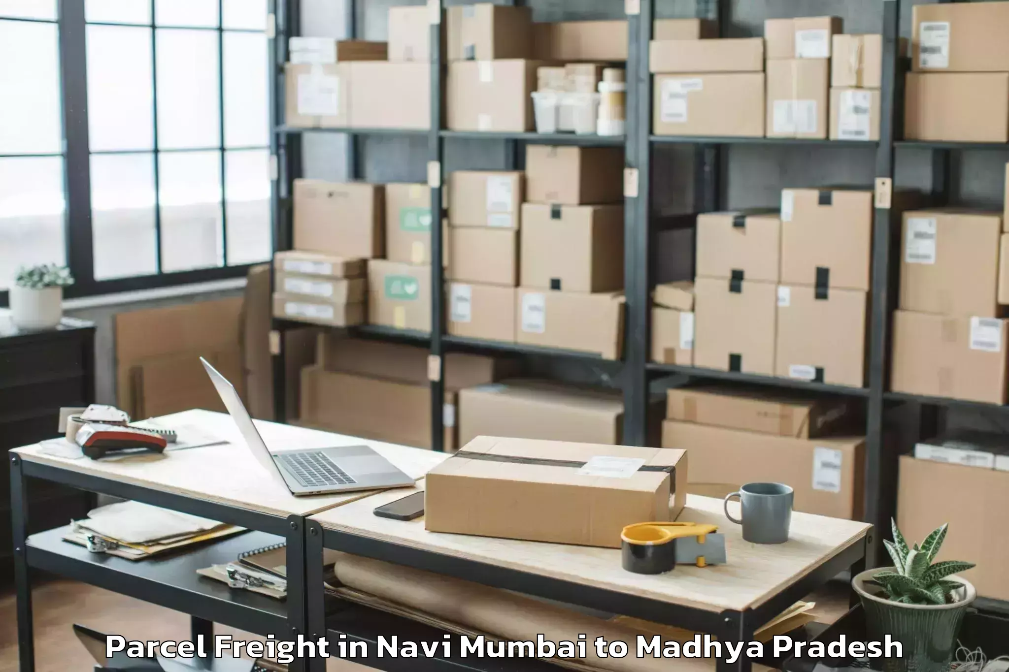 Book Navi Mumbai to Begamganj Parcel Freight Online